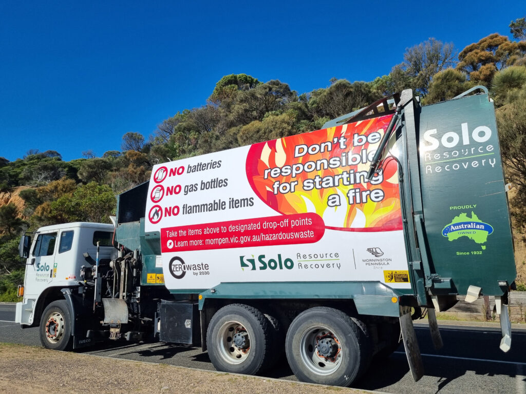 Truck image with flames